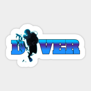 Scuba diving t-shirt design Sticker